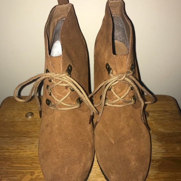 Steve Madden Lace Up Wedge Bootie - Picture 3 of 4